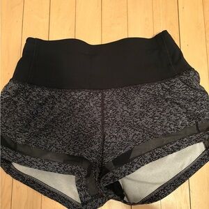 Lululemon Athletica Black and Gray Athletic Shorts
